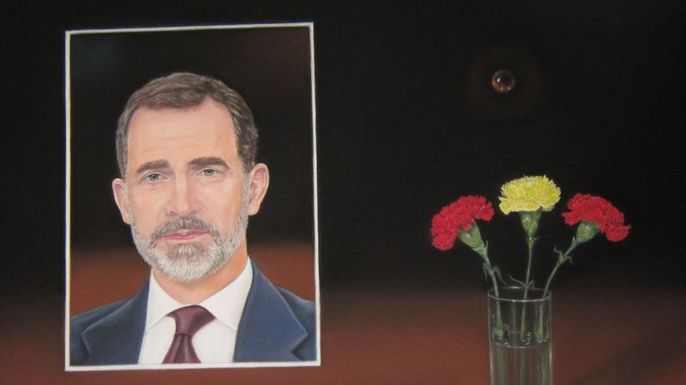 Un retrato del rey de Diego de Giráldez llega al Palacio Real