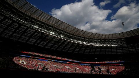 El cielo del estadio Luzhniki, en Moscu, una de las sedes del Mundial de Rusia