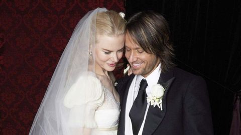 Durante su boda con el cantante Keith Urban, en junio del 2006