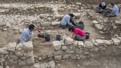 En la imagen, excavaciones de la UDC en el yacimiento de Tell el-Fara (Palestina)
