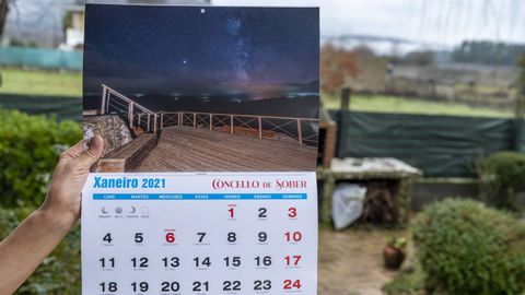 El Ayuntamiento de Sober editó un calendario para promocionar los miradores del municipio, que cuentan con un sello oficial de calidad turística