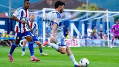 Jacobo Gonz�lez, durante el Oviedo-Ponferradina