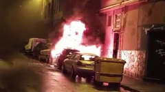 Arde un coche de madrugada en Ferrol