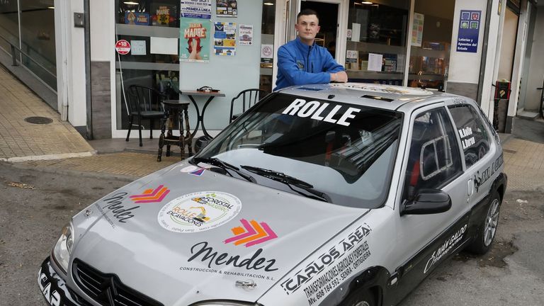 Marcos García Rolle, piloto de 23 anos que debuta no Rali da Mariña: «Teño ilusión por aprender cada quilómetro»