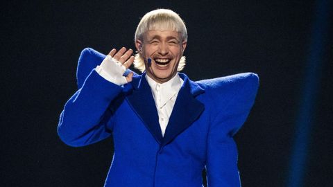 Joost Klein, durante su actuación en la segunda semifinal de Eurovisión este jueves