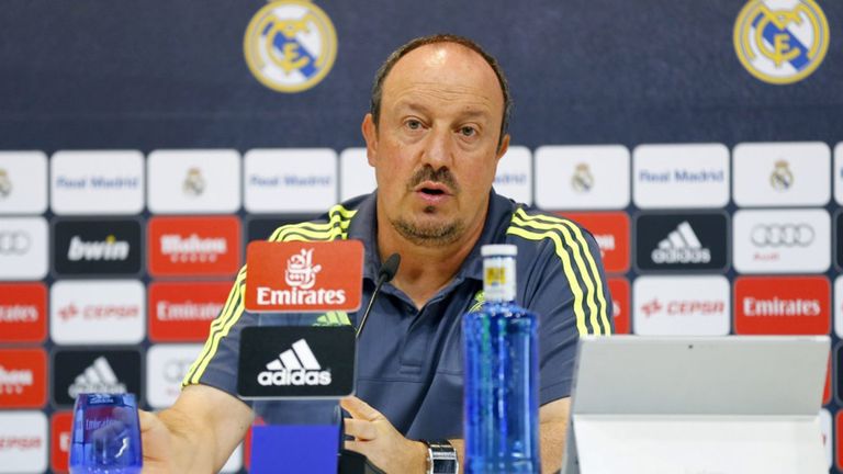 Rafa Benítez durante su etapa como entrenador del Real Madrid