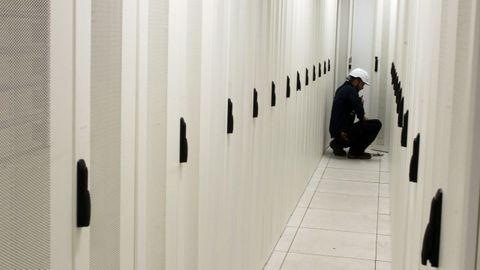 En la imagen, el centro de datos de la Xunta en el complejo del Gaiás