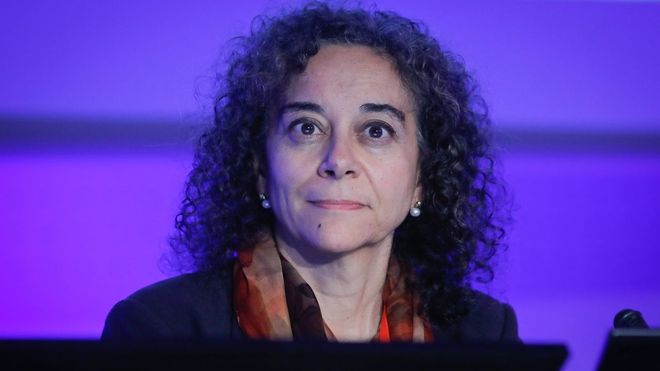 �ngela Hern�ndez, dermat�loga pedi�trica, durante un congreso en A Coru�a.