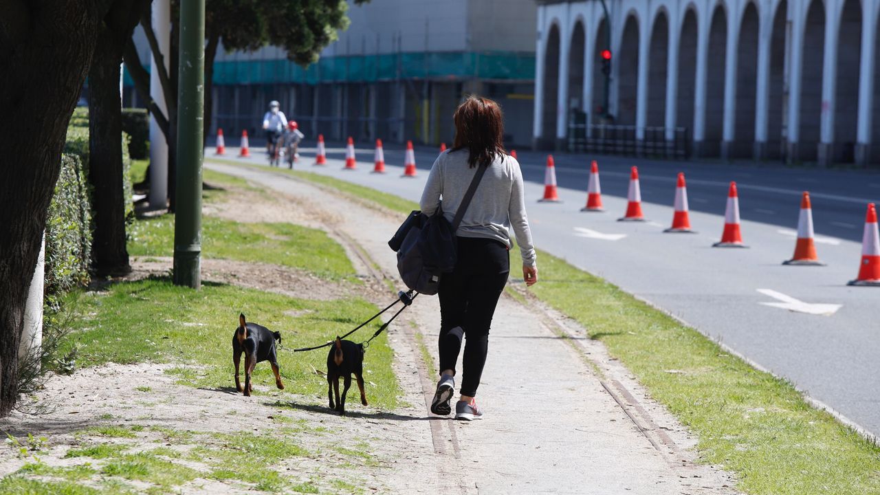 Disfrutando de un paseo por A Coru�a