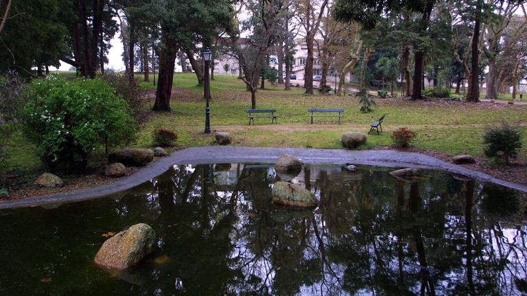 Jardines de la UNED en Pontevedra