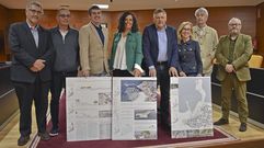 El jurado del concurso de ideas para la reforma del puerto de Portonovo con la iniciativa ganadora