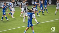 Nahuel se lamenta durante el Castelln-Real Oviedo