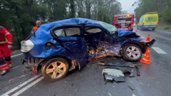 Accidente grave en Cee, en el l�mite con Dumbr�a