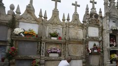 Foto de archivo del cementerio de Bravos, en el municipio de Ourol