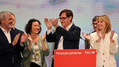 Illa celebra su victoria en las elecciones catalanas