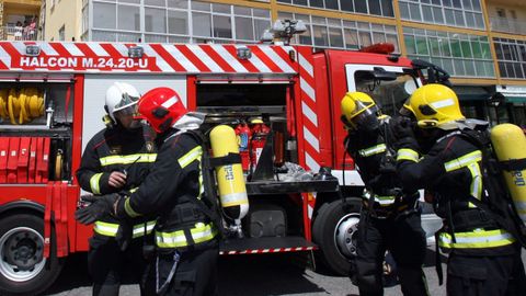 Foto de archivo de otra intervención de los bomberos también en el municipio focense
