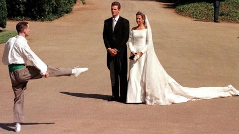 La infanta Cristina e Iñaki Urdangarin el día de su boda el 4 de octubre del 1997