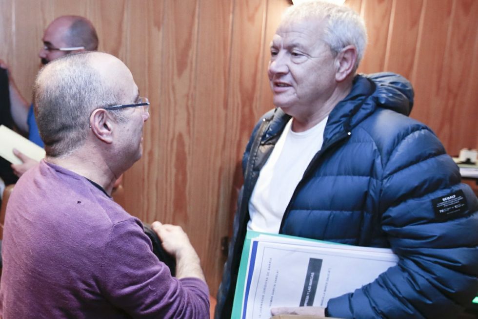 Victoria L�pez,  Ant�n Fortes y Benjam�n Escontrela se reunieron el pasado mi�rcoles en un restaurante. 