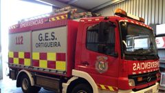 El GES de Ortigueira trabaj en la extincin del incendio