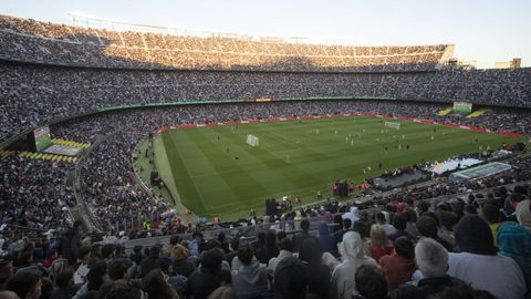 El Camp Nou se llenó, con más de 92.000 espectadores, para la fase final 