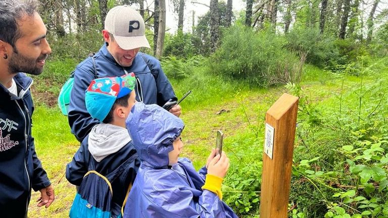 Apertura de la Ruta Fonte do Teixo, de Pedrafita a O Cebreiro, con códigos QR