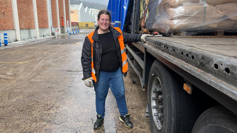 Lidia Sol�s hered� la pasi�n por los camiones de su padre