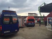El accidente tuvo lugar en el estadio de A Lomba