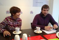 Mar�a Otero y Henrique del R�o, esta ma�ana en rueda de prensa