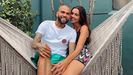 Dani Alves y Joana Sanz.Dani Alves y su mujer Joana Sanz