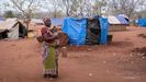 Personas desplazadas por la violencia yihadista en Mozambique.