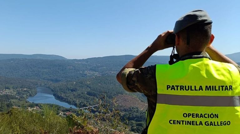 Los militares de la operación Centinela Gallego detectaron 30 incidentes relacionados con el fuego este verano