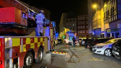 El incendio requiri la movilizacin de varios equipos de los bomberos de Ferrol.