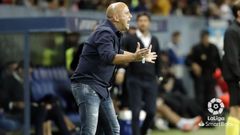 Javi Rozada durante el M�laga-Real Oviedo