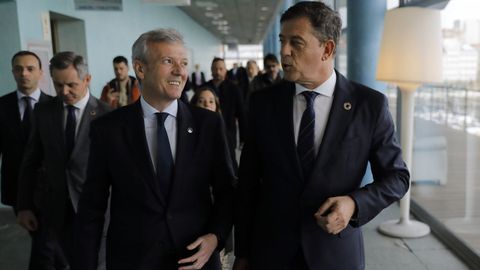 Rueda y Besteiro, el día que el segundo tomó posesión como delegado del Gobierno en Galicia, el pasado día 3 de abril.