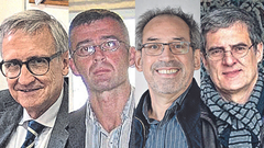 Arb�s, Presno, Ur�as y Ruiz, de izquierda a derecha