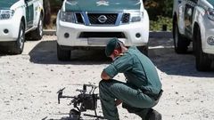 La Guardia Civil tambin recurri a los drones para localizar al delincuente
