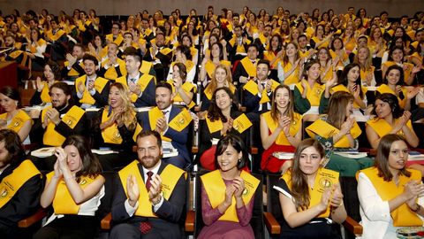 Graduacin de los alumnos de Medicina, en la Universidade de Santiago de Compostela
