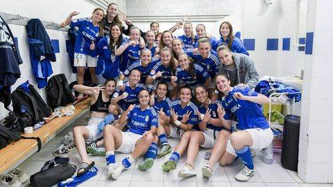 Las jugadoras del Real Oviedo femenino