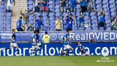 Viti celebra el 1-0 ante el Lugo
