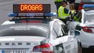 Control de drogas realizado en una carretera de Pontevedra