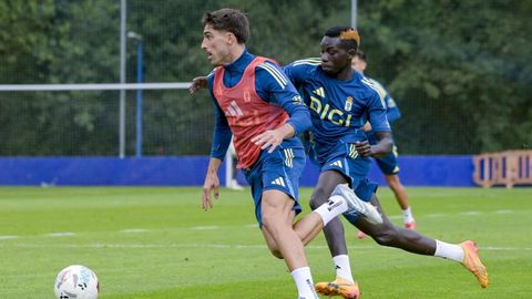 Nacho Vidal y Lamine, en El Requexn