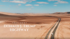 Presentaci�n de la autopista�Donald J. Trump.