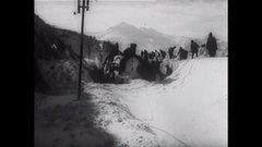 La gran nevada de 1953 que oblig� al personal ferroviario a limpiar las v�as de tren con palas