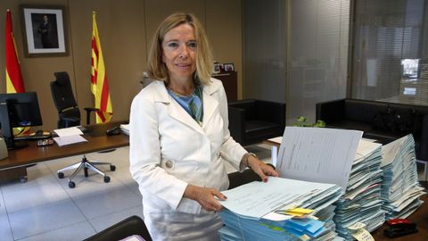 La fiscal jeda de Barcelona, Neus Pujal, en una entrevista con la agencia Efe.