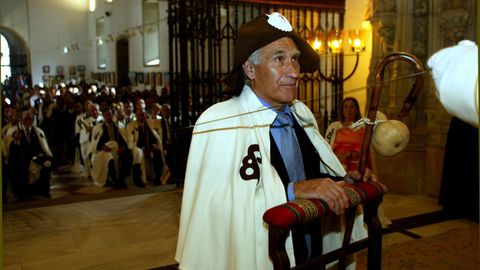 Arsenio, en el ao 2004, en la ceremonia de ordenacin de caballeros y damas de la Real Orden del Camino de Santiago