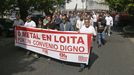 Manifestación reciente de los trabajadores del metal en Ferrol