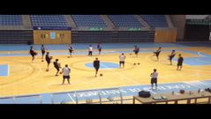 Primer entrenamiento del Obradoiro