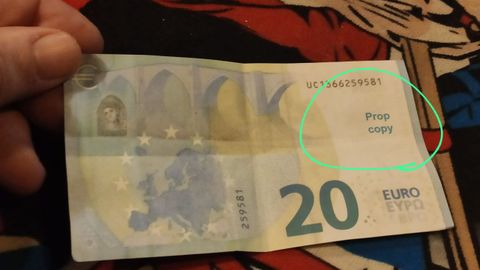 Un billete de 20 euros falsodetectado por un comercio de Ferrol