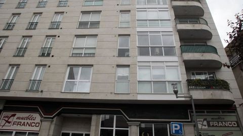 En este edificio de la calle Otero Pedrayo se ubica uno de los pisos que dejó en herencia Lilia Foggia