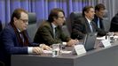Miguel Corgos, consellero de Facenda e Administracin pblica, en una reunin